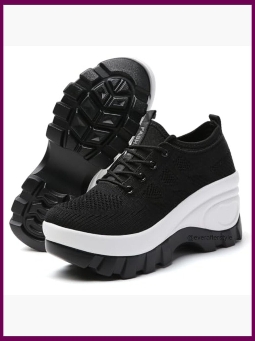 Chunky Platform Orthopedic Walking Shoes with Arch Support - Picture 4 of 6